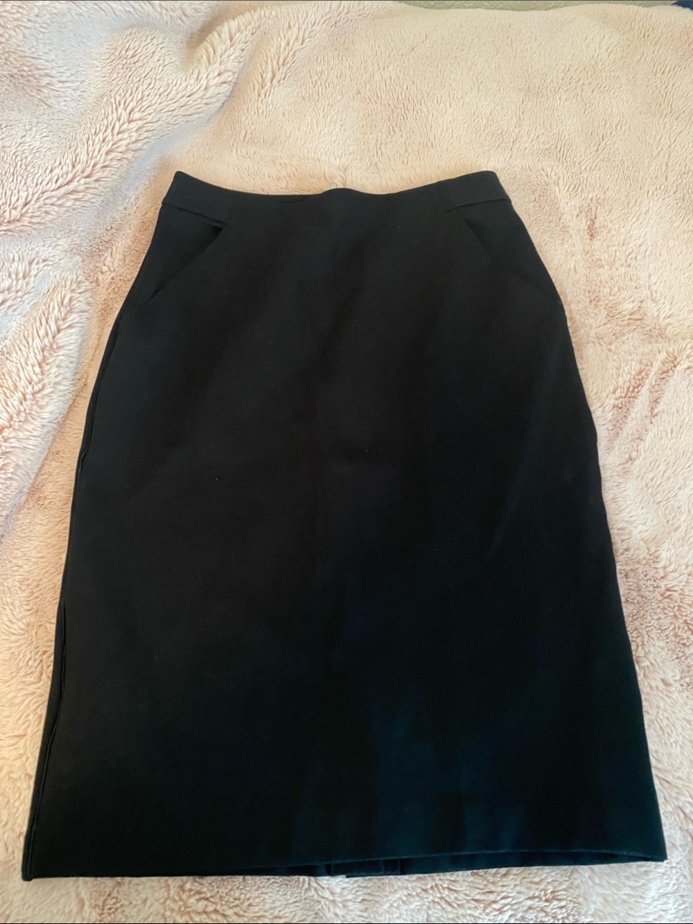 a new day Black Pencil Skirt with Clean Waist Detail